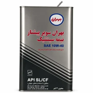 روغن موتور بهران سوپرپیشتاز 10W40 نیمه سینتتیک 4 لیتری